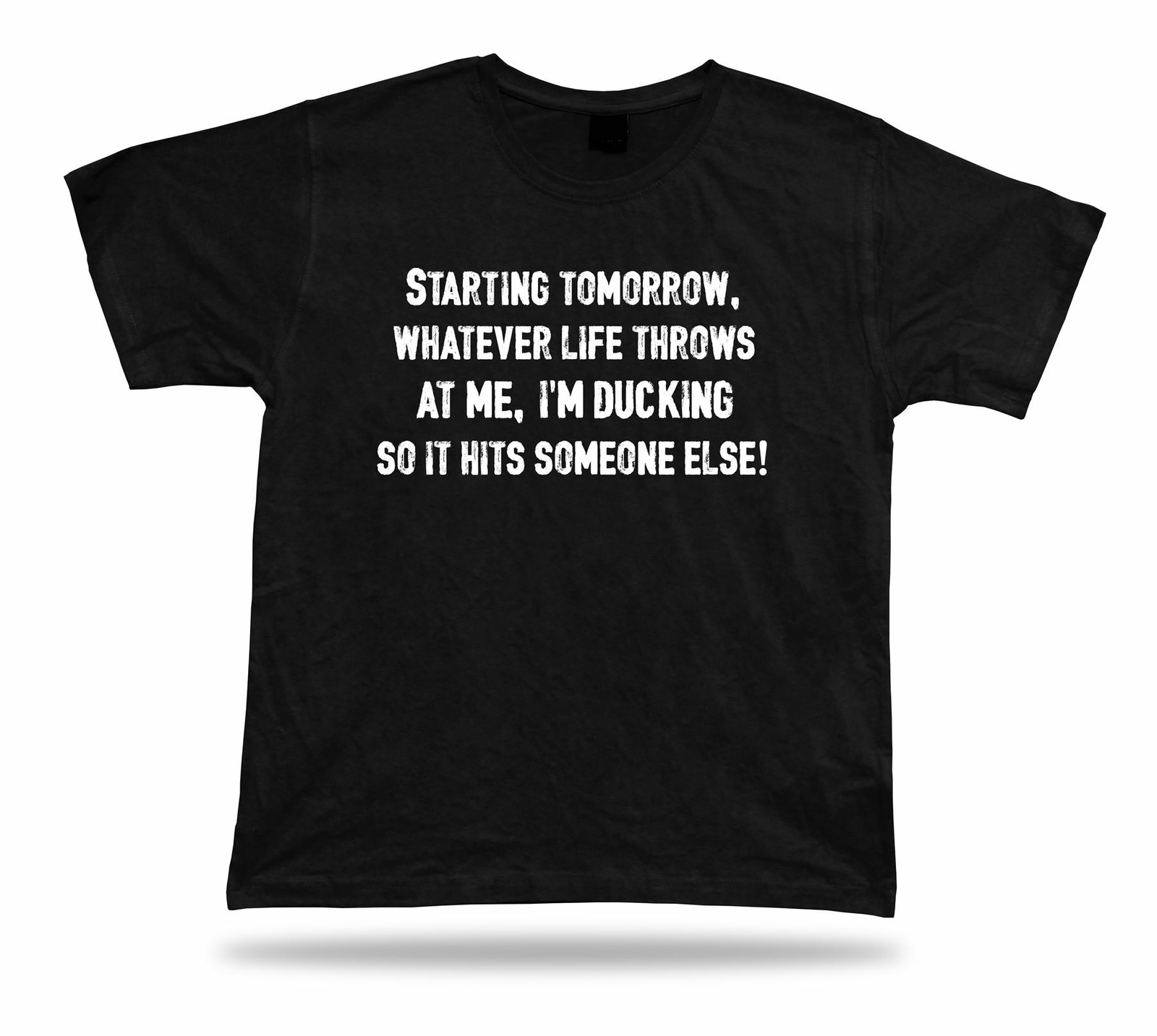 Starting tomorrow life Philosophical spiritual T shirt humor retro birhday idea