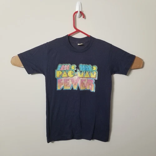 Vintage 1980s Pac-Man Fever Video Game Graphic T-Shirt Child's Size L Devknit
