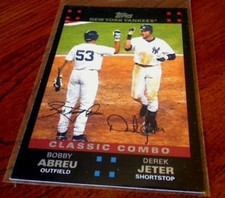Derek Jeter / Bobby Abreu 2007 Topps 