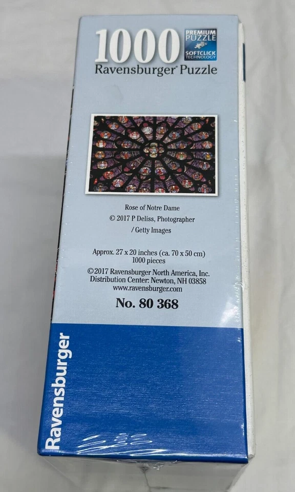 Rompecabezas Ravensburger 1000 piezas - Rose of Notre Dame - Challenge Series 80368 nuevo en caja Foto 4 de 4