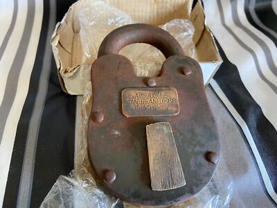 Alcatraz Lock Alcatraz Prison Lock Death Row San Francisco Padlock Brass Patina ...
