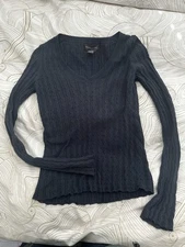 Banana Republic Sweater - Angora Rabbit Fur And Cotton