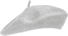 Women Wool Beret Hat French Style Solid Color