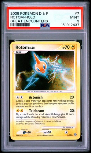 Rotom graded PSA 9 for sale on eBay