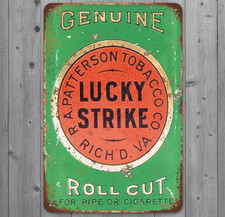 Lucky Strike Cigarettes 8 x 12 Vintage Novelty Metal Sign Made In USA New!