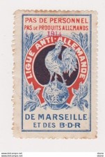 Vignette militaire delandre - Ligue anti-allemande de Marseille
