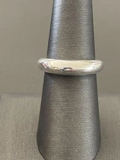 David Yurman 925 Sterling Silver Pure Form Single Stacking Ring. Size 7 (K2)