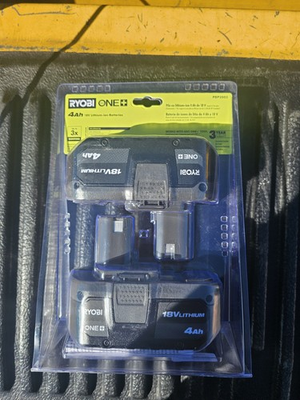 #ad #ad Ryobi ONE 18V Lithium Ion 4.0 Ah 2 pack $100.00