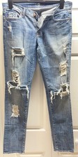 7 For All Mankind Roxanne Skinny Jeans Womens Size 31 Denim Light Blue