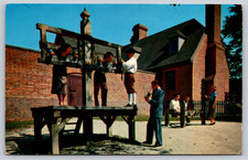 Postcard Public Gaol Williamburg Virginia VA Blackbeard's Pirates