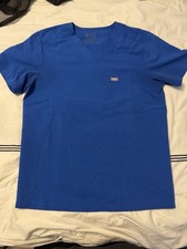 Men  s Royal Blue Figs Scrub Tops Technical Collection Medium