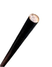 Vintage Antique 19C Leather Wrapped Fighting Swagger Knob Walking Stick Cane Old