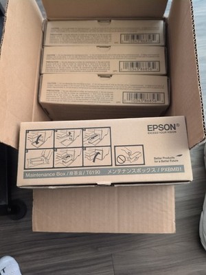 Epson P5000 Series Maintenance Box Pxbmb1 Set Of 4 New.