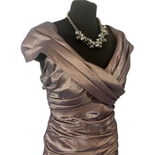 Cachet Womens Ruched Off The Shoulder Bandage Bodycon Party Cocktail Dress UK 10