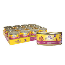 Wellness Complete Health Pate Chicken Lobster Dinner Wet Cat Food, 24 x 5.5-oz