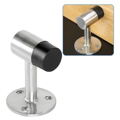 3 Inch Heavy Duty Floor Mount Door Stopper w/ Rubber Bumper and Mounting Screws
