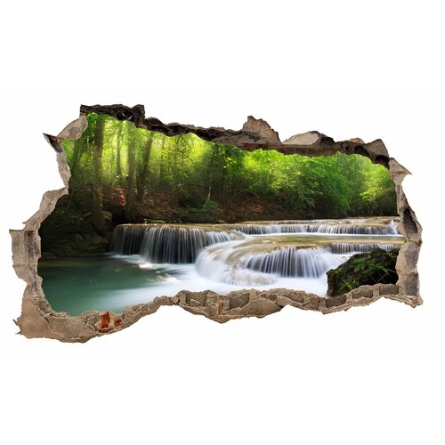 Wall Hole Waterfall Wall Decal 100x60cm Sticker Living Room Bedroom WL11