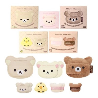 MilleFee Rilakkuma Collab Makeup Puff Included box with smartphone grip