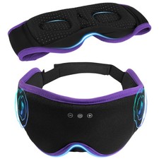 Sleep Mask with Headphones Bluetooth 5.4, 3D Sleeping Headphones for Side Sle...