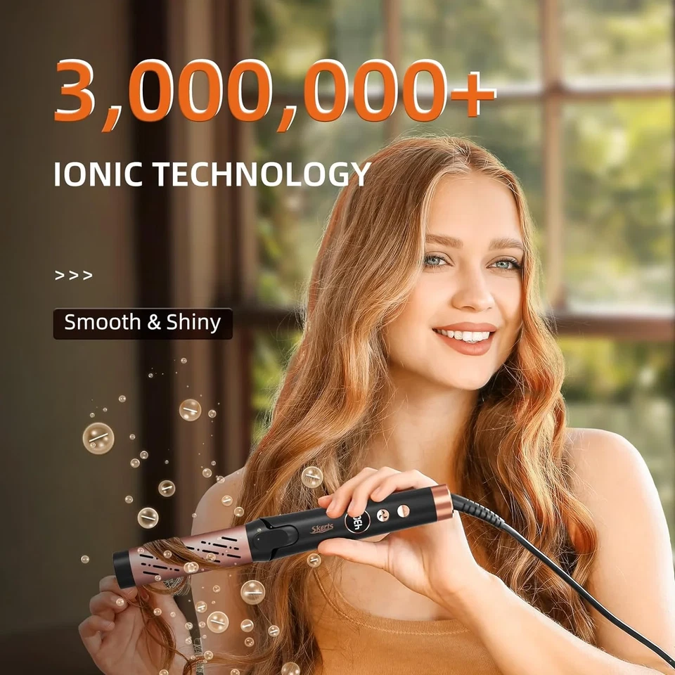 Curling Iron 360° Airflow Styler Hair Curling Iron 5 Adjustable Temps Hair Strai - Image 2 of 4