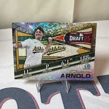 2025 Bowman Draft Chrome Speckle Refractor Draft Night Jamie Arnold #129/150