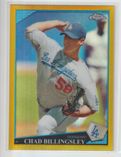 2009 Topps Chrome Gold Refractor #74 Chad Billingsley #49/50