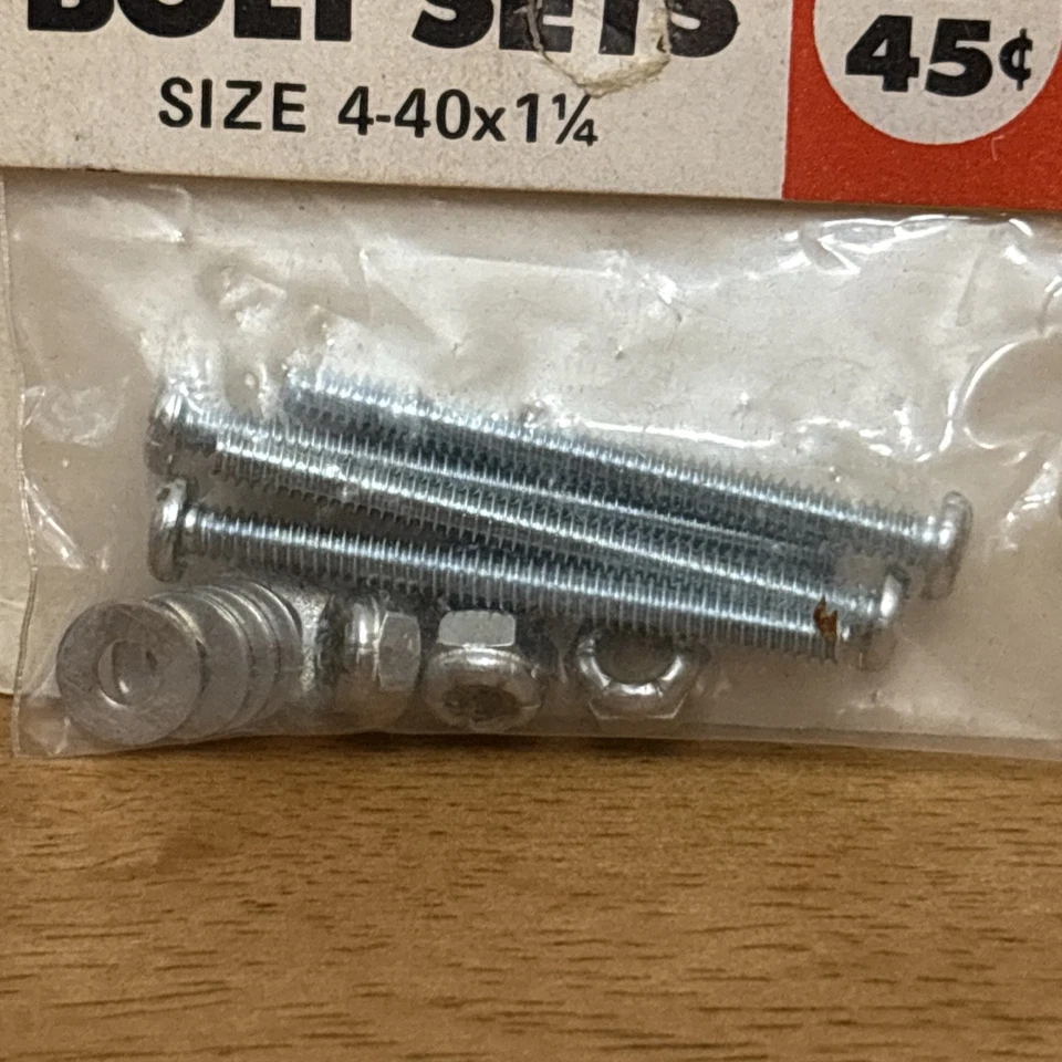 Du-Bro - 4 pc Aircraft Quality Bolt Set - Size: 4-40x1 1/4 - #176 - NIB - Image 3 of 3