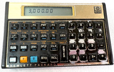 Vintage HP 12C Gold Financial Calculator USA MADE
