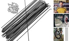 36Pcs 14G J Bend Bicycle Mountain Bike Steel Spokes Bike Spokes and 260mm