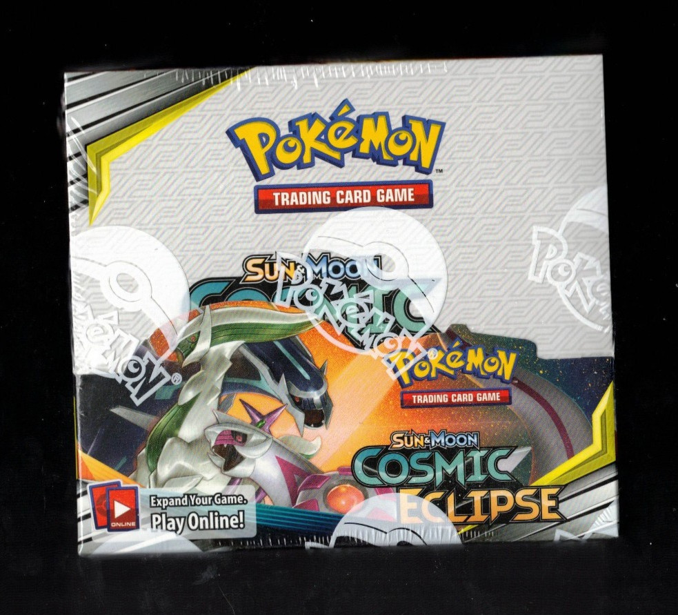 Pokemon Sun & Moon Cosmic Eclipse Booster Box Factory Sealed 36 Packs