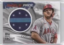 2022 Topps Series 1 City Flag Commemorative Relics Mike Trout #CFP-MT Patch 0g27