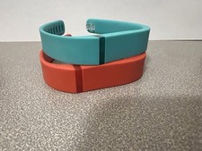 2 Medium TEAL, TANGERINE FitBit FLEX Wristband/Bracelet Only NO TRACKER 
