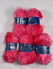 Lot Of 5 Skeins Stylecraft Eskimo Yarn ~50g Ea. Eyelash Yarn. Preowned READ