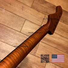 50s V-shaped Roasted Flame Maple Rosewood Strat Neck Satin Fits Warmoth Csr2a 50s V-shaped Roasted Flame Maple Rosewood Strat Neck Satin Fits Warmoth Csr2a