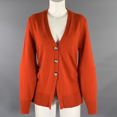 VERONICA BEARD Größe M Rost Kaschmir Strickjacke Pullover