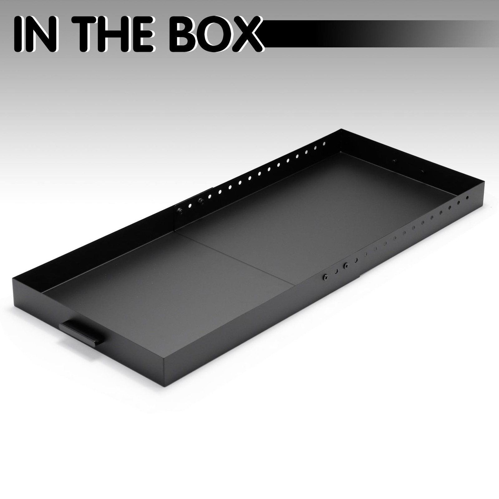 Jade Expandable Fireplace Tray, Galvanized Steel Fireplace Ash Pan with Handl...