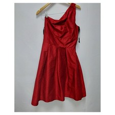 Alfred Sung One Shoulder Red Barcelona Dress | Size 10