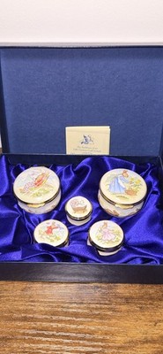 Royal Doulton Bunnykins Crummles Emaille Schmuckschatulle Set Limitiert auf 500
