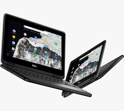 Dell Chrombook 3100 11'' N4000 2-in-1 Touch 4GB RAM 32GB Dual USB-C Ports A Grade