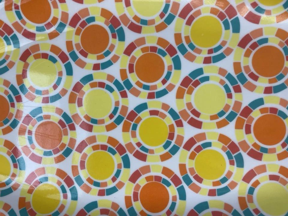 三聚氰胺服务冲浪板拼盘几何黄色托盘夏季派对装饰 — 第 2/4 张图片