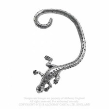 ALCHEMY GOTHIC - FIRE LIZARD EARWRAP EARRING - SALAMANDER ALCHEMIST OCCULT