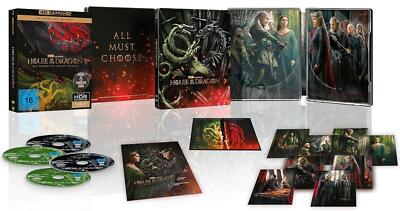 HOUSE OF THE DRAGON, Staffel 2 (Emma D'Arcy) 4 x 4K Ultra HD, Steelbook NEU+OVP