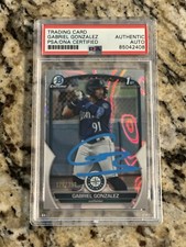 Gabriel Gonzalez Signed Auto 2023 Bowman Chrome 1st Lava /399 PSA/DNA BCP-133