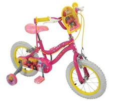 Image of Trolls 14in Wheel Kids Bike Bicycle Cycling with Stabilizers Pink