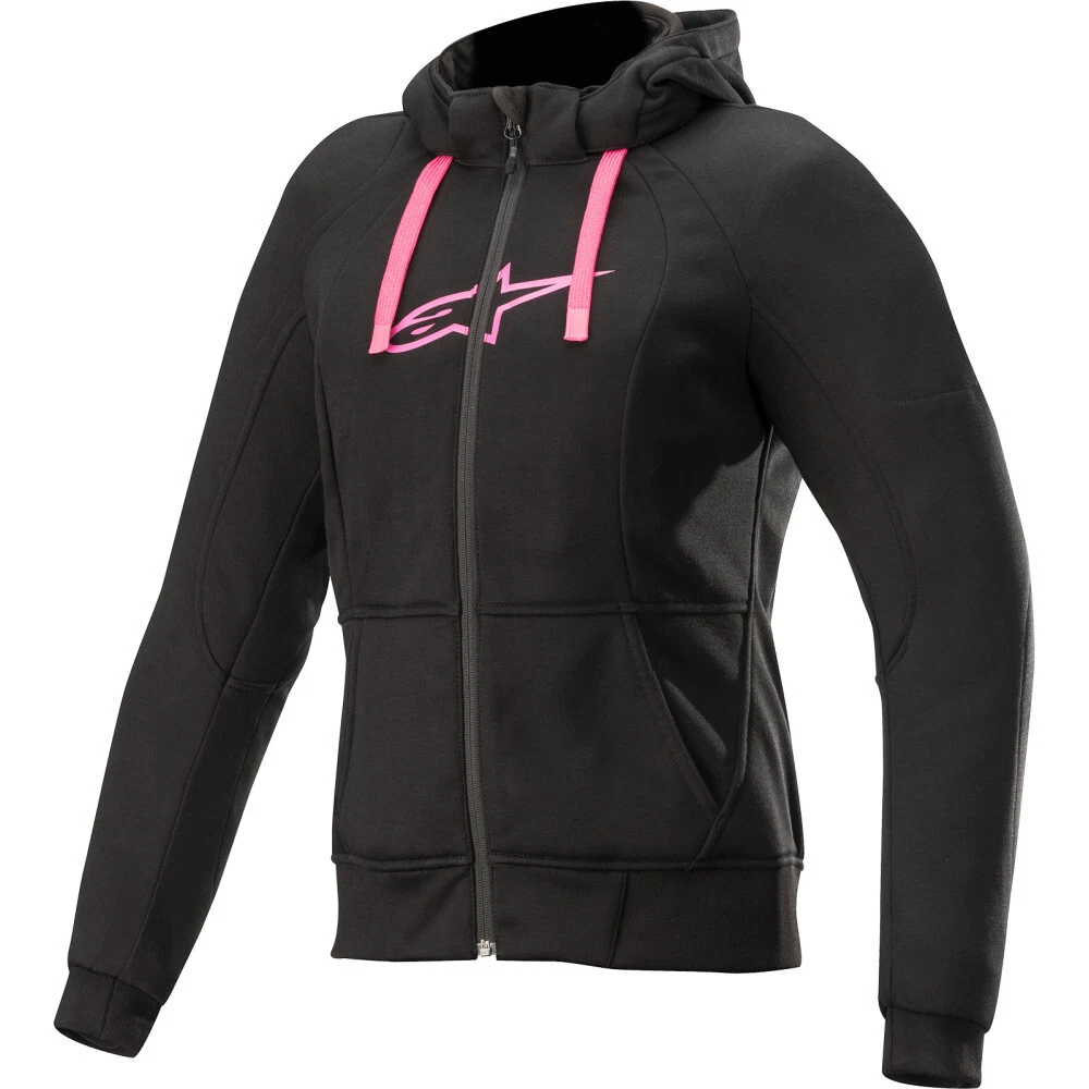Alpinestars Women s Sport Jacket Hoodie Black Pink 2XL eBay