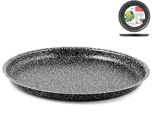 Home Stampo Pizza Antiaderente Stone Tondo Cm36 Utensili da Cucina, (y2d)