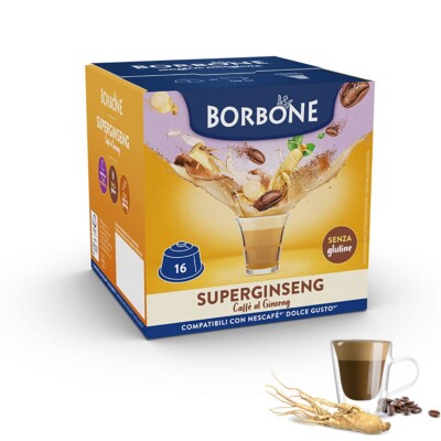 Caffe borbone Modell Nescafe Dolce Gusto 16 Kapseln Pads Gusto Ginseng