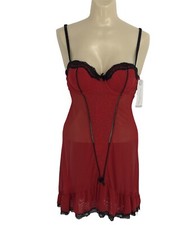 NWT Marilyn Monroe Intimates Size Small S Crimson Lingerie Chemise Babydoll Gown