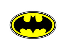 Batman Black Yellow Logo Sticker Waterproof Vinyl Decal Die-cut Laptop Car