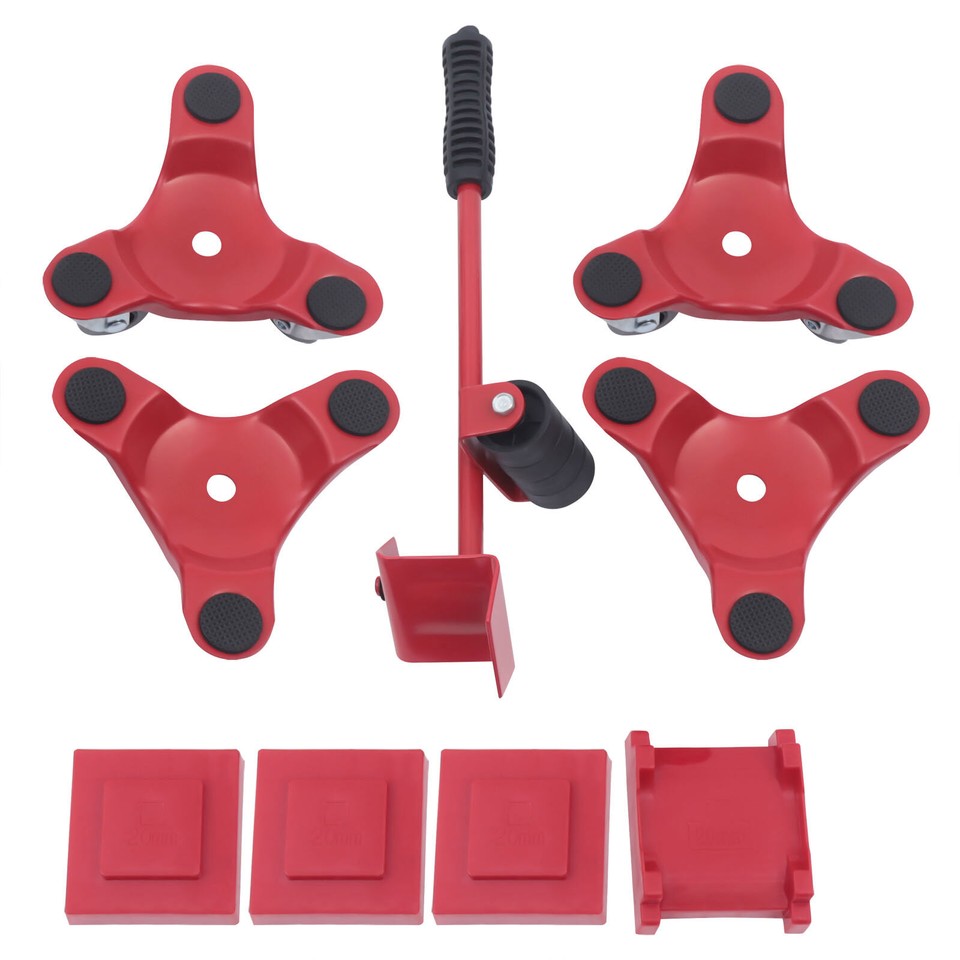 4Pcs Moving TriDolly Set & Lifter Heavy Duty Furniture Mover w/ 12